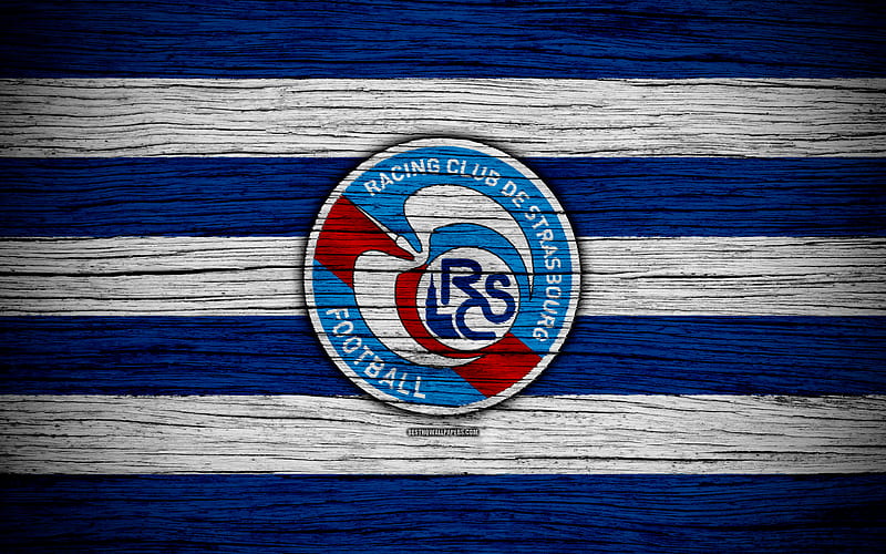 RC Strasbourg Alsace, Strasbourg FC logo, creative art, blue and white  checkered flag, HD wallpaper, Peakpx