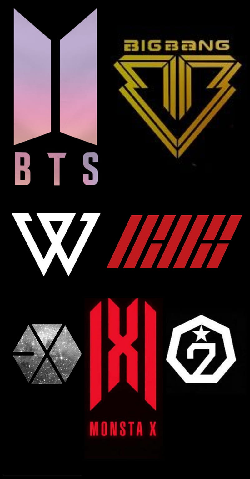 Kpop Bias List Logos Bangtan Bigbang Bts Exo Got7 Ikon K Pop Monstax Hd Mobile Wallpaper Peakpx