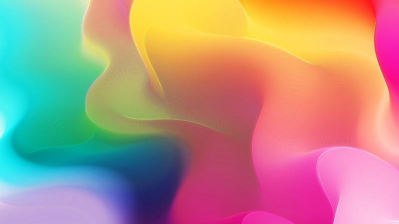 colorful waves, nested gradient, smooth transition, Abstract, HD wallpaper