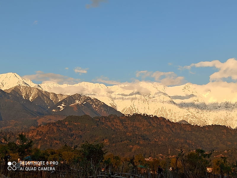 Mountain, himachal, kailash, kangra, mountains, snow, HD wallpaper