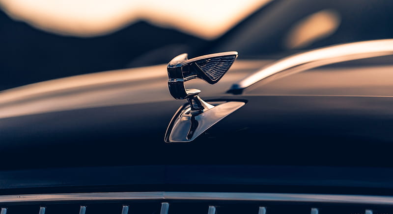 2020 Bentley Flying Spur (Color: Dark Sapphire) - Hood Ornament , car, HD wallpaper