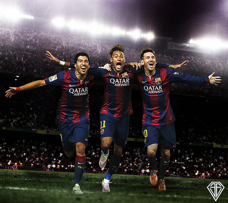 FC Barcelona, best, edwinartwork, happy, love, messi, neymar, sick, soccer, suarez, HD wallpaper
