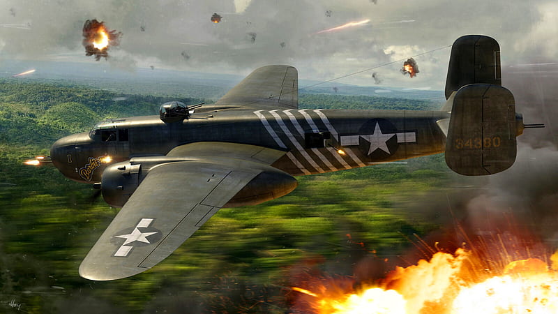 Bombers, North American B-25 Mitchell, Aircraft, Bomber, Warplane, HD wallpaper