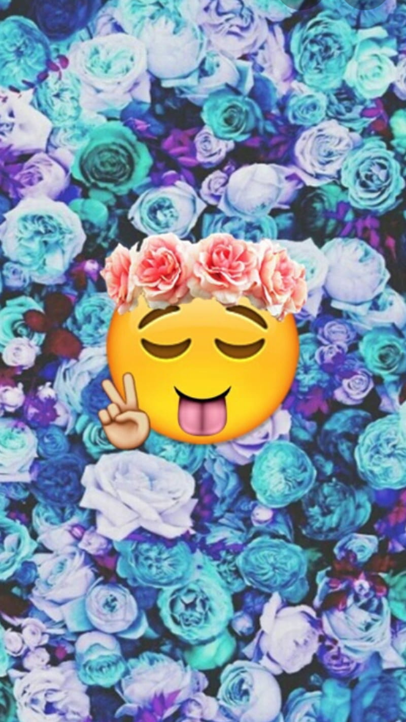 rose emoji background