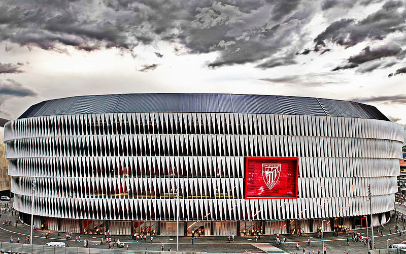 San Mames Stadium, Bilbao, Basque Country, Spain, Athletic Bilbao Stadium, Spanish Football Stadium, La Liga, New Football Stadiums, Europe, Athletic Bilbao, HD wallpaper