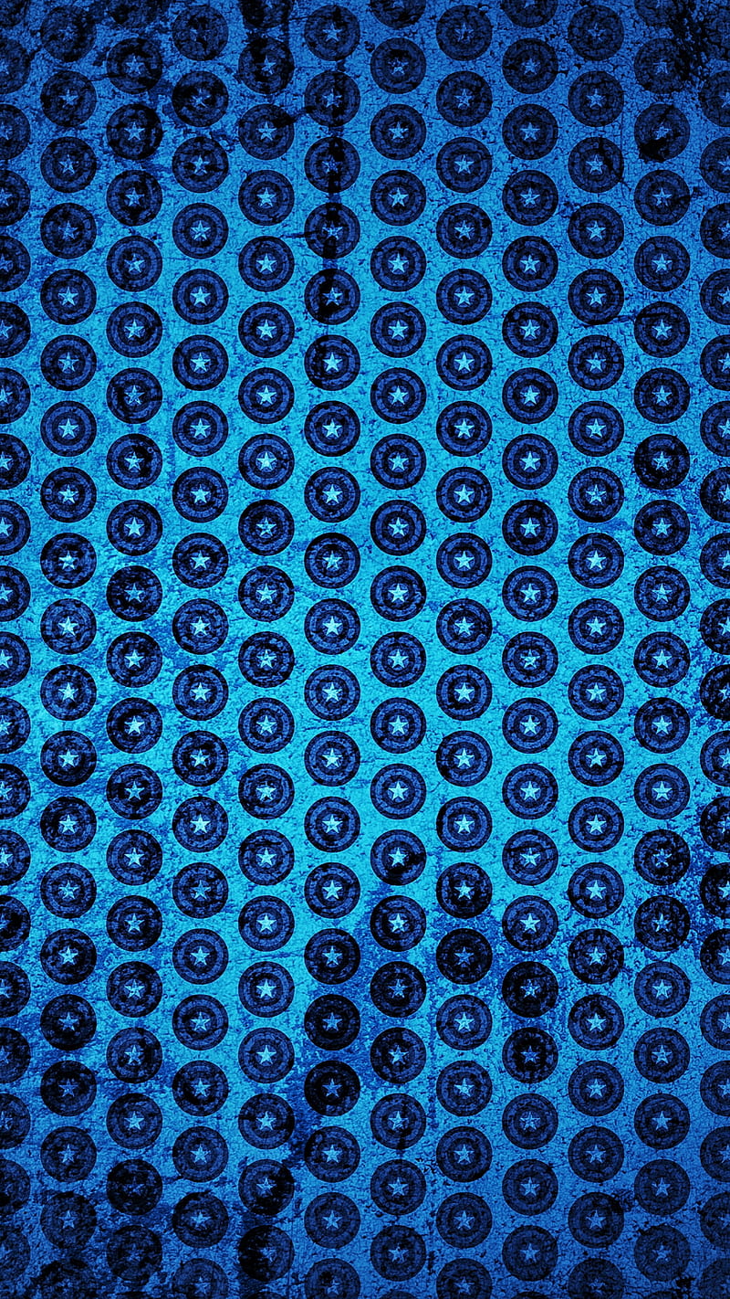 Captain America, background, blue, marvel, pattern, shield, superhero, HD phone wallpaper