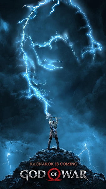 Thor God of War Ragnarok 4K Phone iPhone Wallpaper #7321b