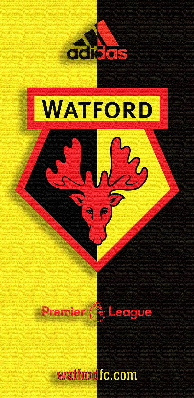 WATFORD NOTE 9, 1881, adidas, barclays, premier league, the golden boys, the hornets, the yellow army, HD phone wallpaper