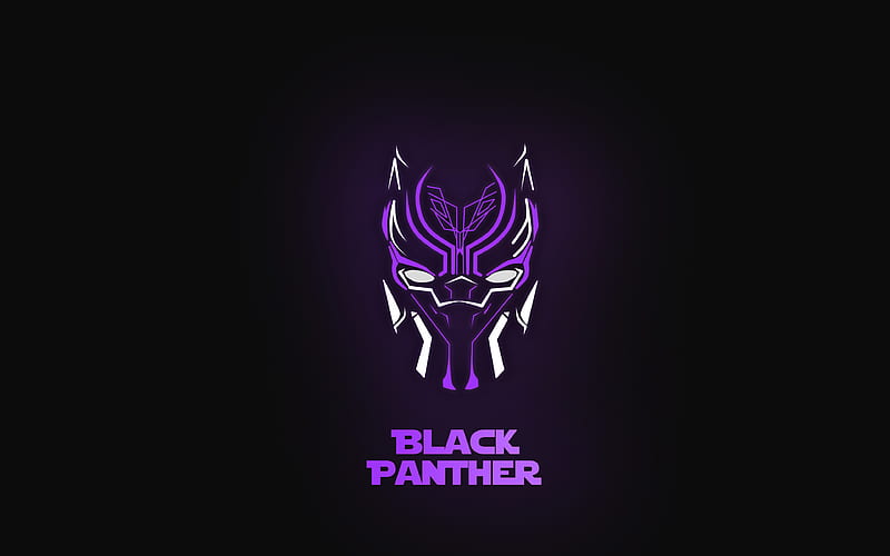 Black Panther Minimal Mask, HD wallpaper