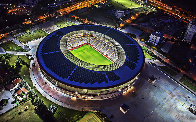 Arena de antalya, estadio de fútbol turco, noche, vista desde arriba,  antalya, Fondo de pantalla HD | Peakpx