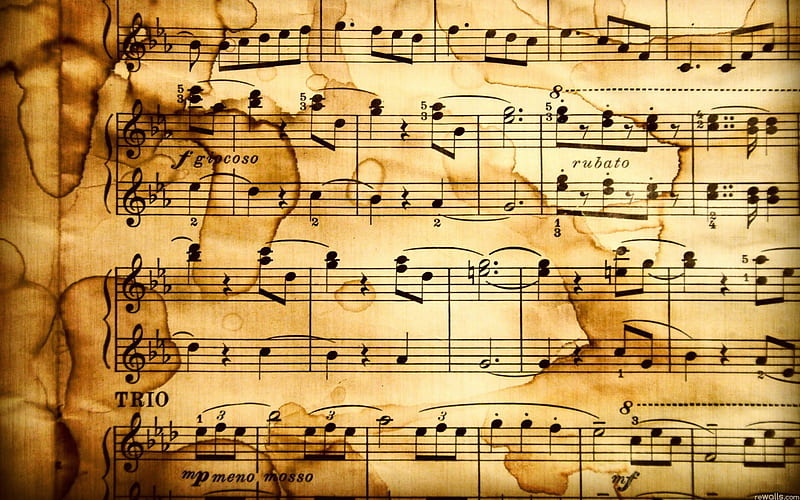 Music notes, paper, notes, music, classical, HD wallpaper