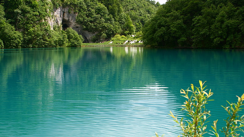 Blue Topaz, water, bonito, paradise, blue, HD wallpaper