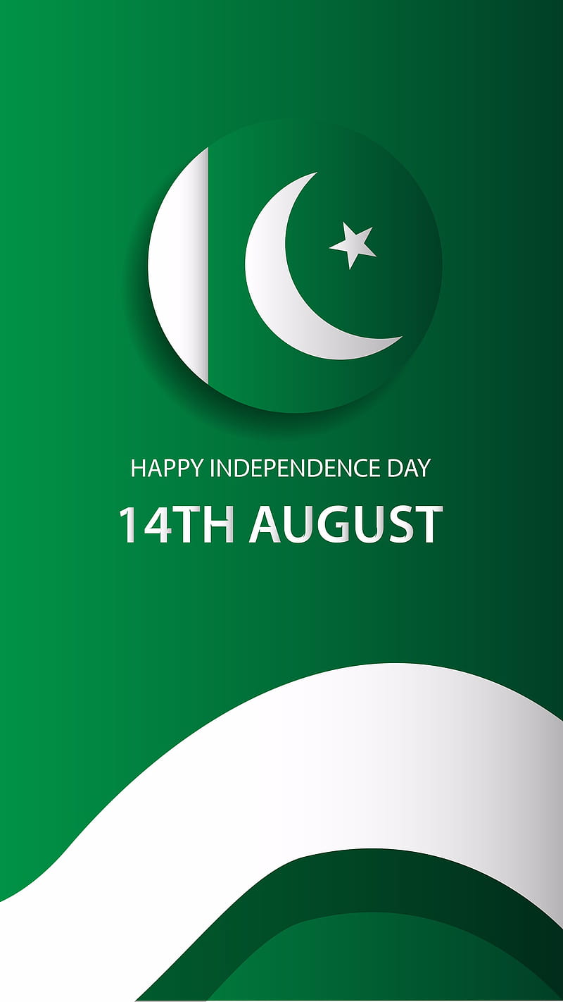 14 August pakistan, symbol, 14august, green, independence, iphone, HD phone  wallpaper | Peakpx