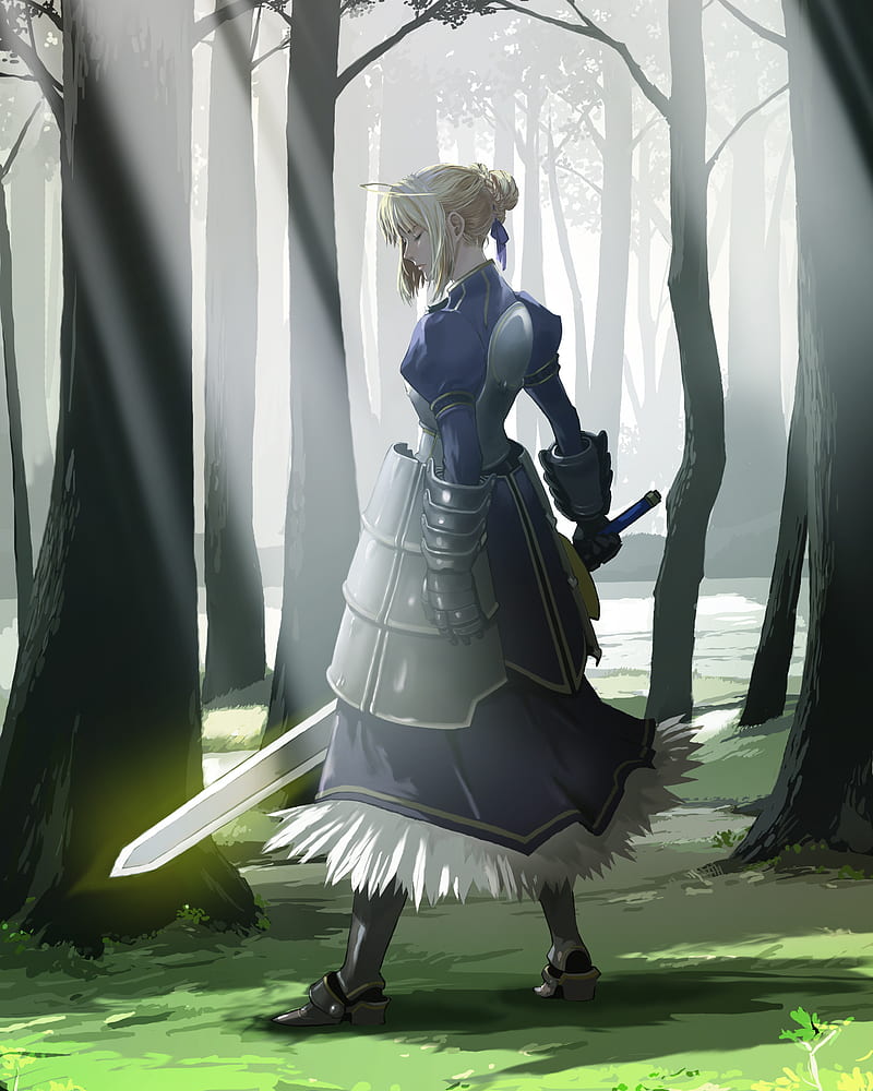 Fate Stay Night Fate Series Anime Girls Saber Hd Phone Wallpaper Peakpx