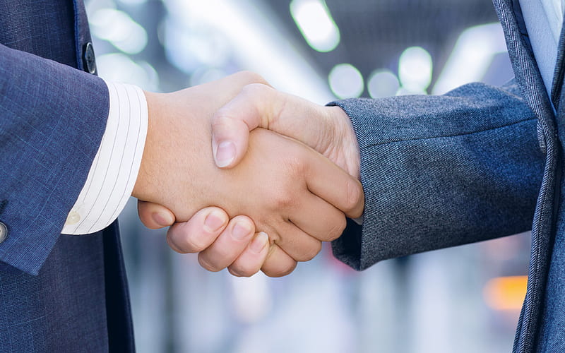 Handshake, business people, business concepts, success concepts, handshake concepts, HD wallpaper
