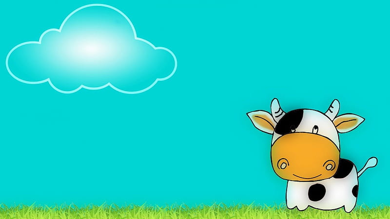 Milly la vaca mu, para niños, dibujos animados, vacas, Fondo de pantalla HD  | Peakpx