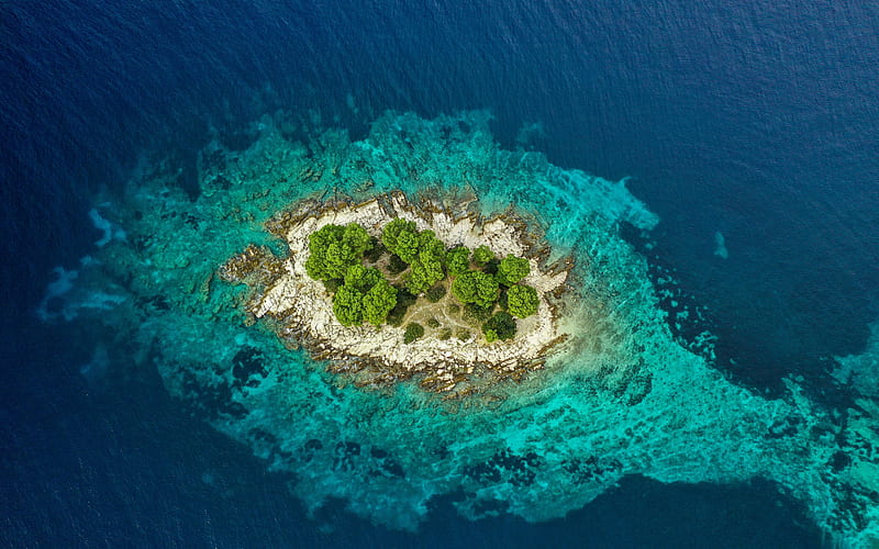 marmorering mynte syreindhold Island in the ocean, view from above, island top view, beautiful island, HD  wallpaper | Peakpx