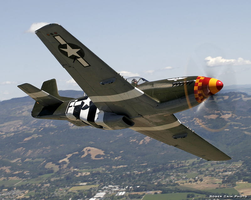 North American P-51D Mustang, mustang, north, usaf, guerra, ww2 ...