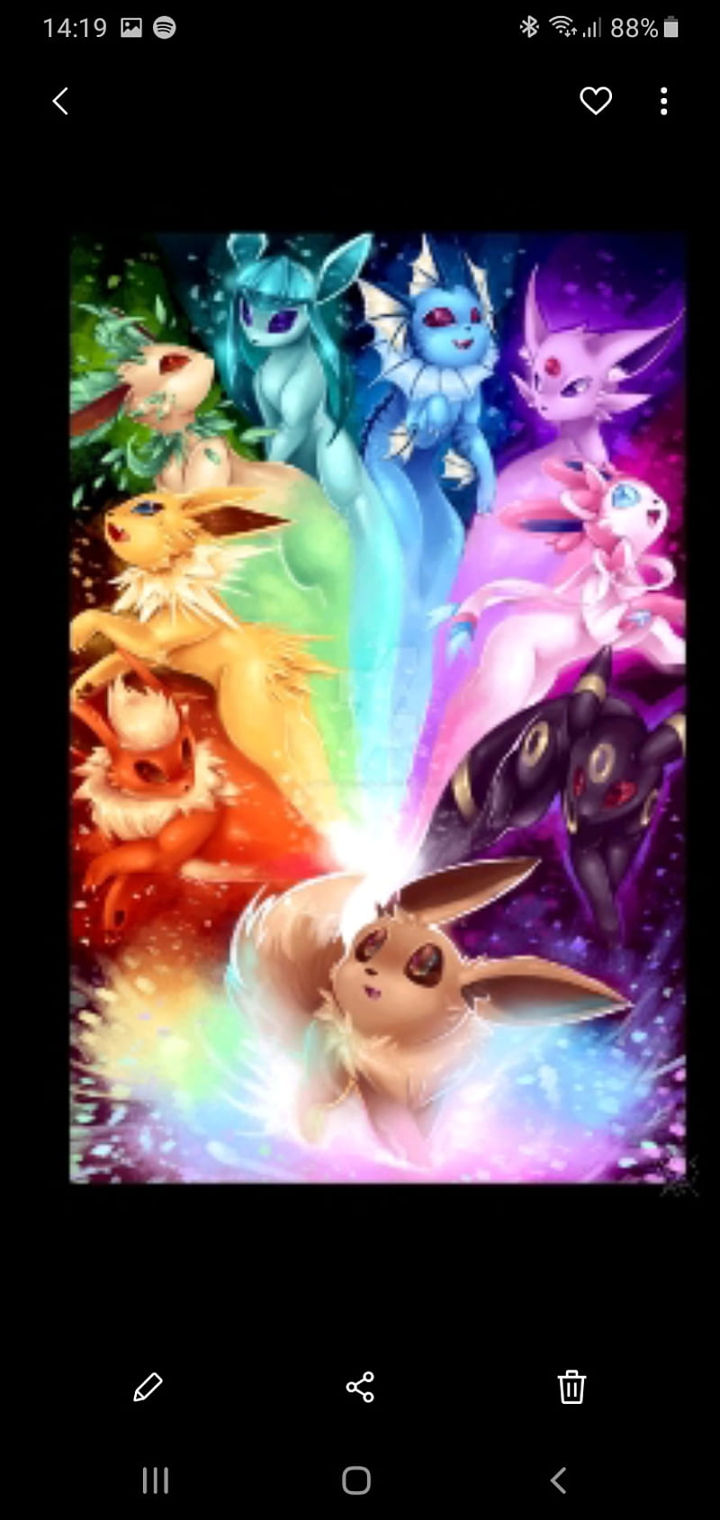 Red pokemon rainbow!!!  Cute pokemon wallpaper, Pokemon android