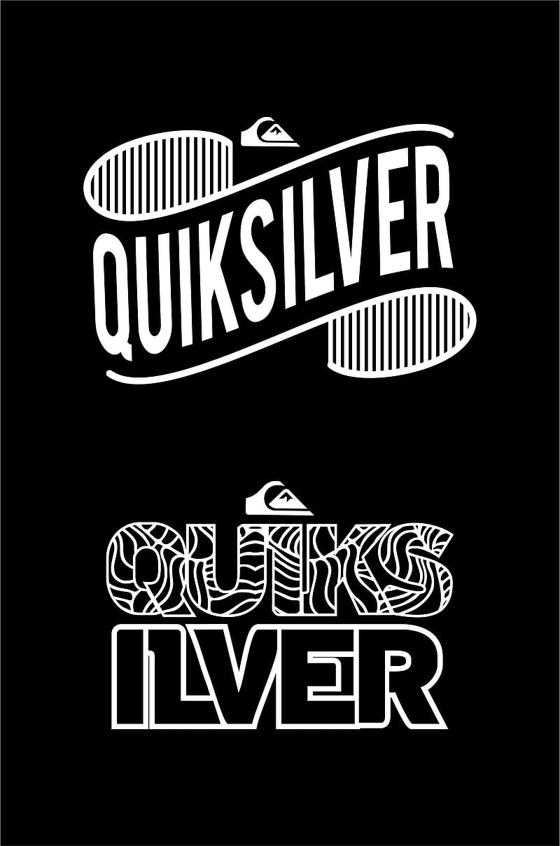 quiksilver logo black and white