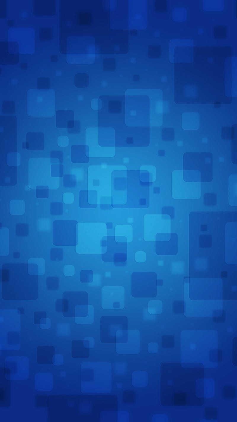 blue squares, abstract, blue, squares, HD phone wallpaper