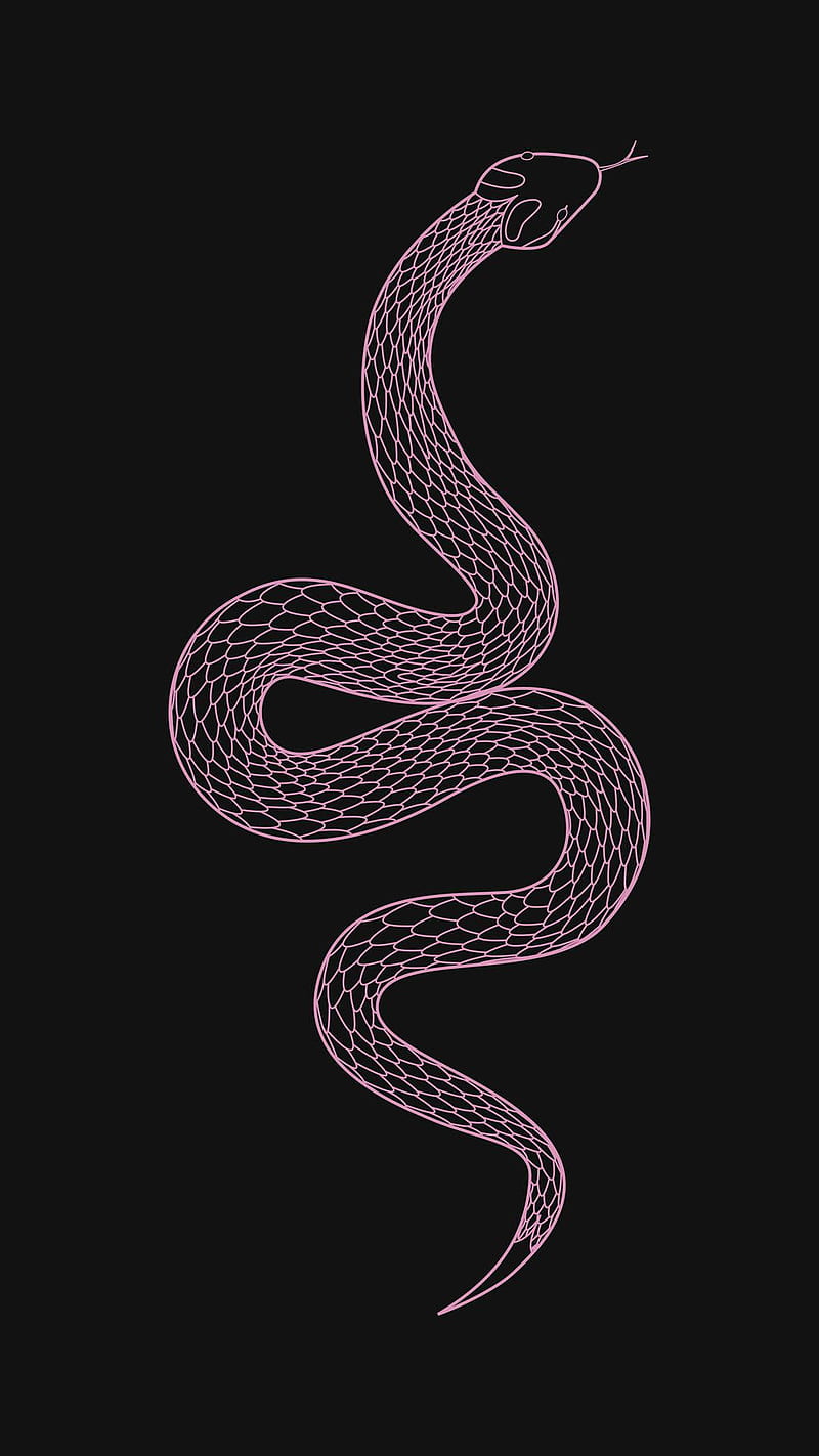 Pink King Cobra Art, Pink Snake, HD phone wallpaper