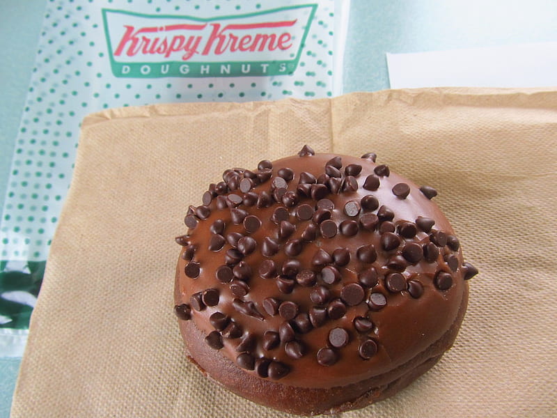 Krispy Kreme Brownie Batter Doughnut. Chocolate, Chocolate, HD wallpaper