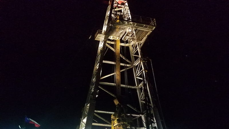 Drilling rig, oil field, HD wallpaper