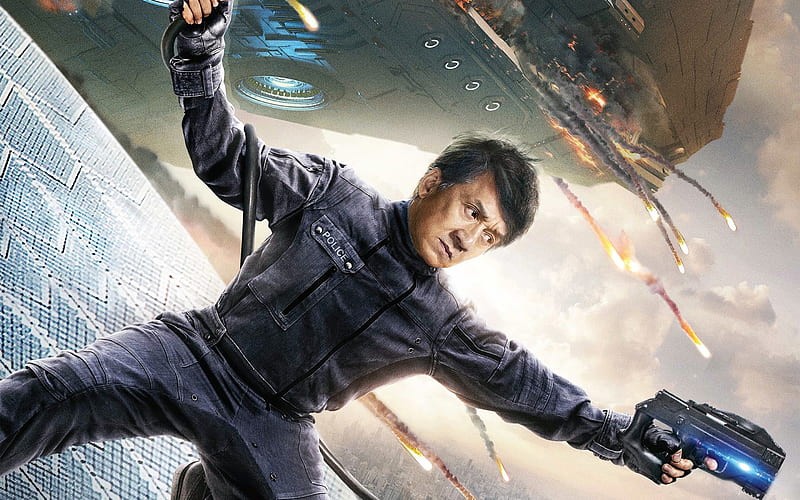 Lin Dong, poster, Bleeding Steel, 2017 movie, Jackie Chan, HD wallpaper