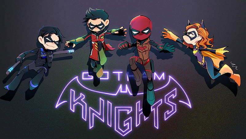 Gotham Knights Superheroes , gotham-knights, games, 2021-games, ps4-games, ps5-games, nightwing, batgirl, robin, red-hood, HD wallpaper
