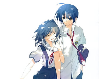 Anime Clannad Nagisa Furukawa Ushio Okazaki Tomoya Okazaki Custom Mat