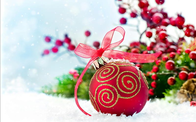 Happy Holidays, Jasenka, red, pretty, christmas balls, bonito, magic ...
