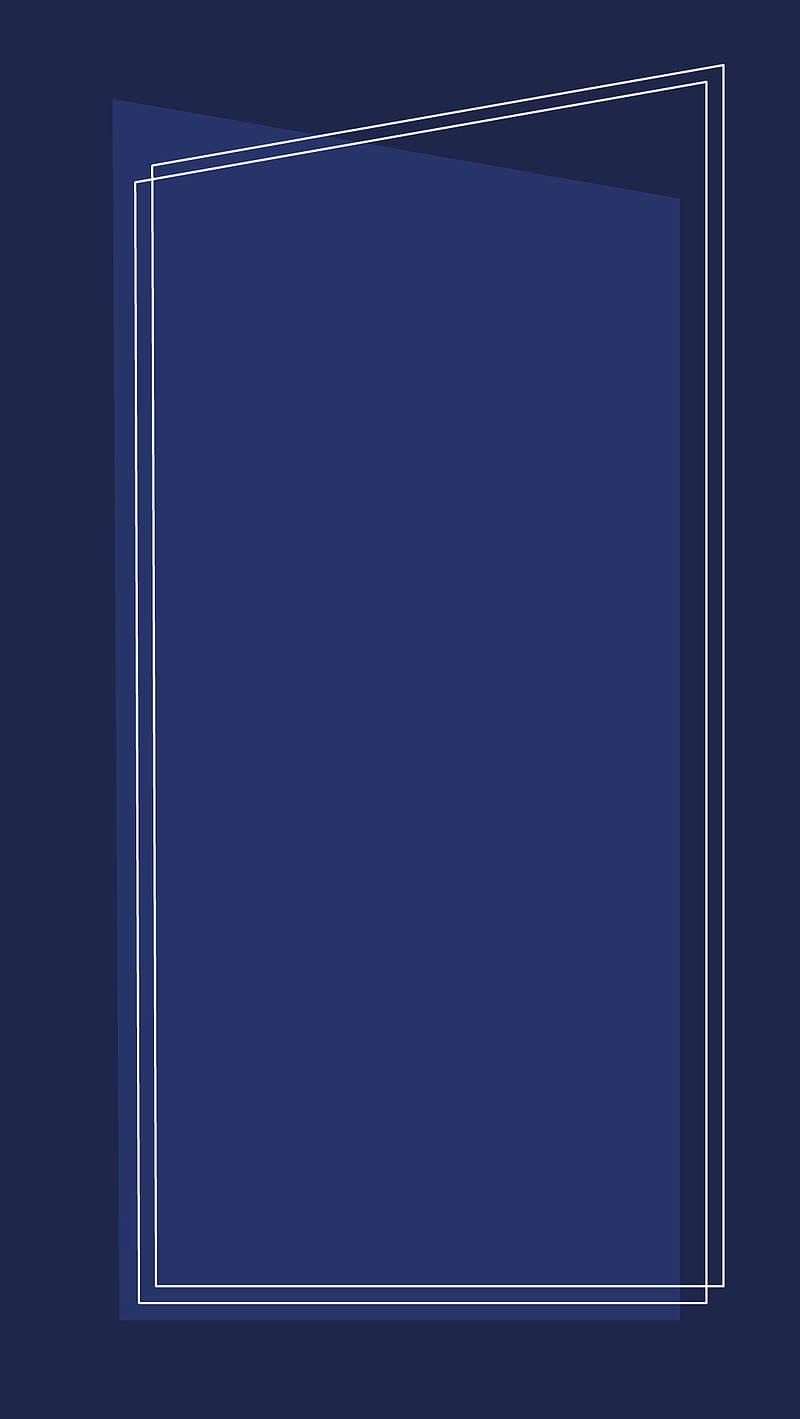 Dark Blue Minimal Darkblue Rectangle Forma White Hd Phone Wallpaper Peakpx