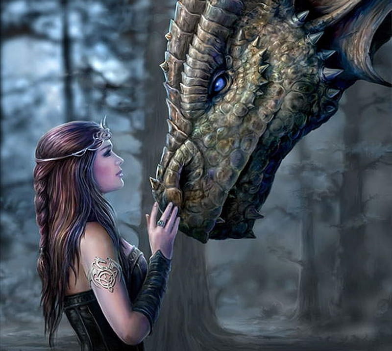 ONCE UPON A TIME, BLUE, DRAGON, FEMALE, EYE, HD wallpaper