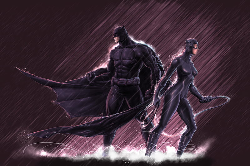 Batman And Catwoman, HD wallpaper