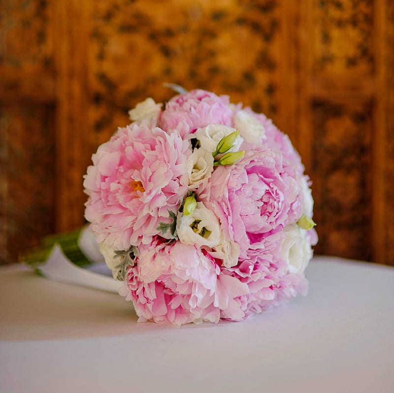 Bridal Bouquet, flowers, soft, wedding, bouquet, HD wallpaper
