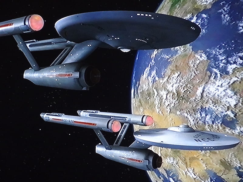 Starships, TOS, Enterprise, Star Trek, space, spaceships, Exeter, HD wallpaper