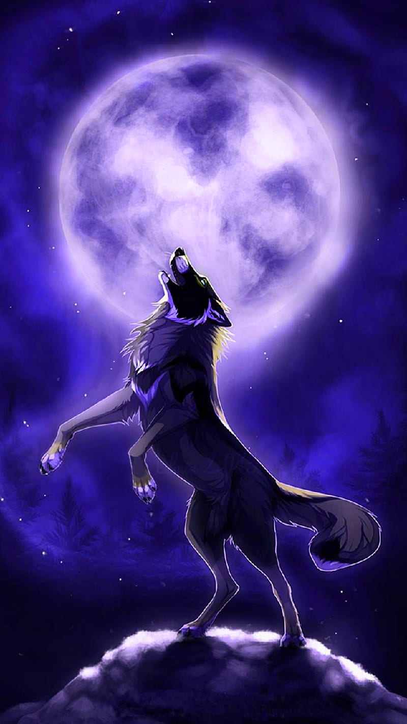 Mystic Wolf, spirit, HD phone wallpaper