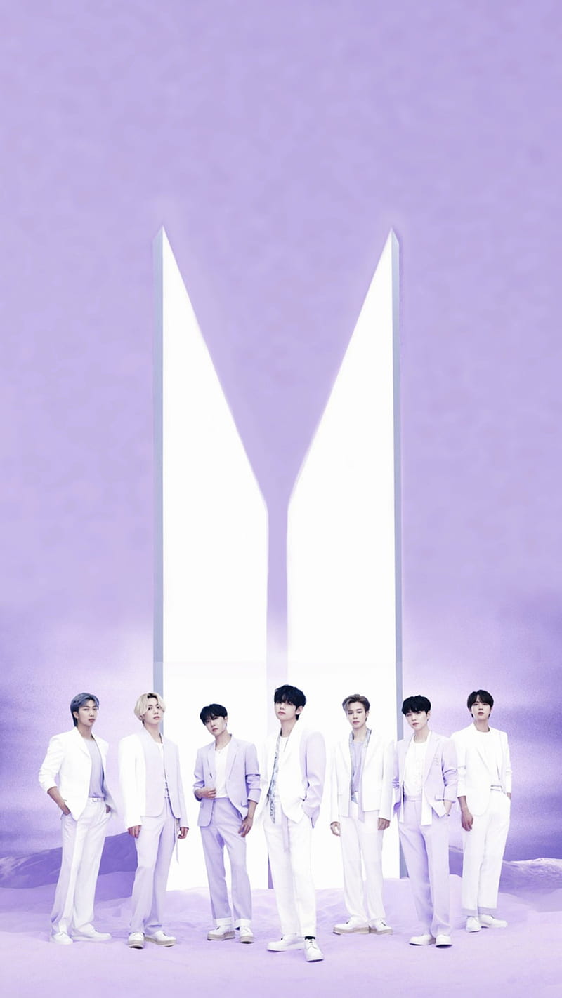 Download BTS ARMY Logo Purple Aesthetic Wallpaper
