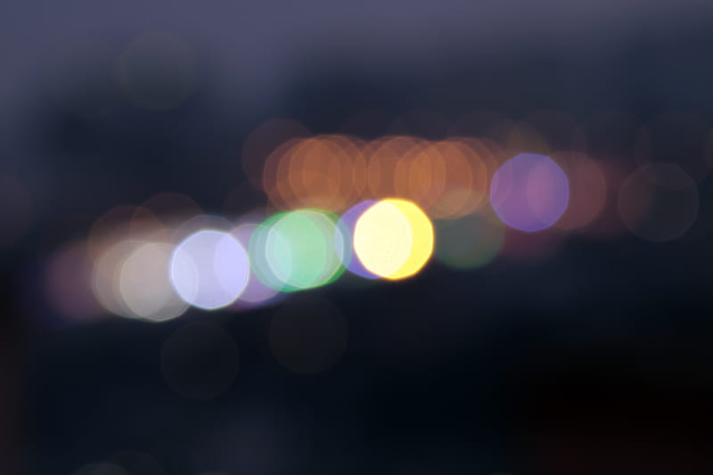 Out of Focus of Lights in Bokeh graphy, HD wallpaper
