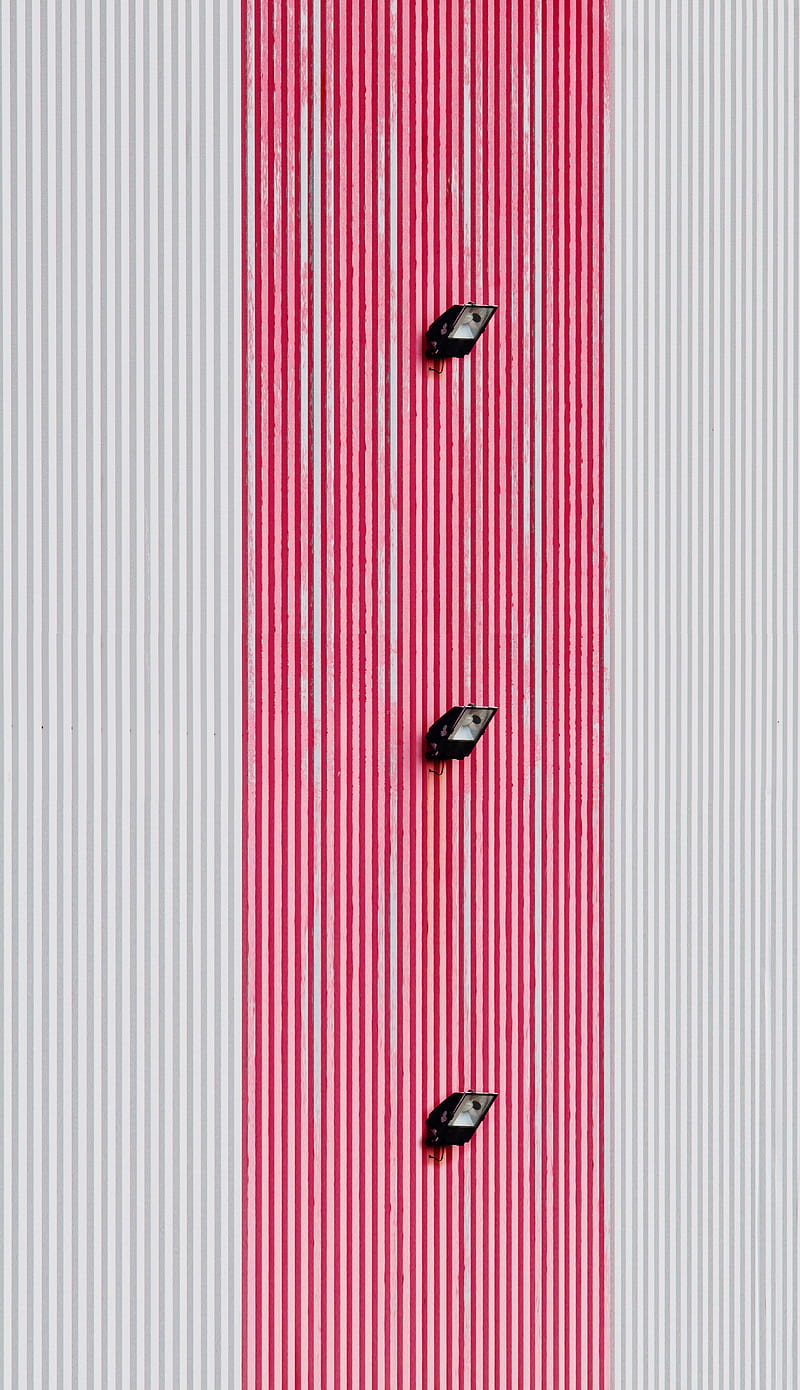 wall, spotlights, minimalism, stripes, lines, HD phone wallpaper