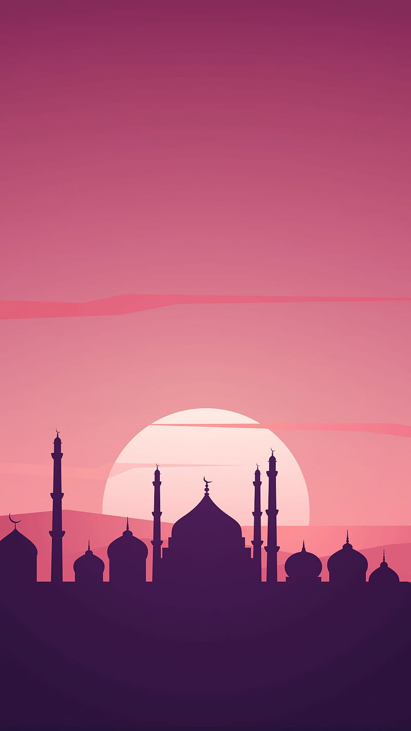 Islamic mosque, sunset, HD phone wallpaper | Peakpx