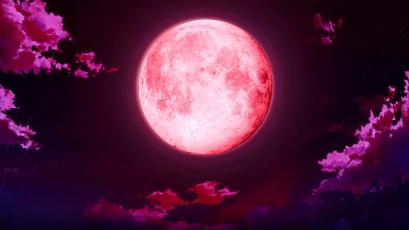 Akatsuki, Scenery, Red, Anime, Blood Moon, Blood, Moon, Red Moon, HD  wallpaper | Peakpx