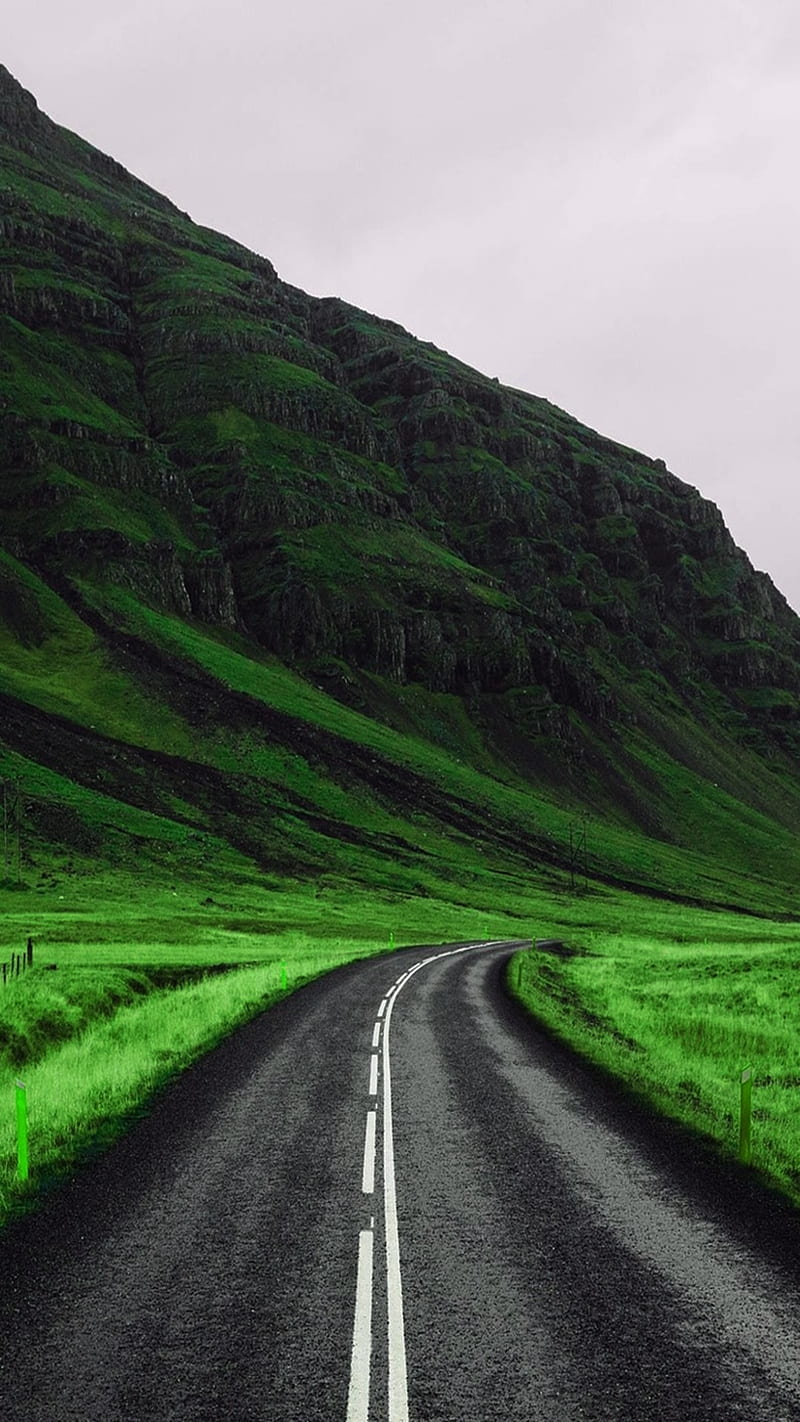 Nature Landscape, road, mountain, HD phone wallpaper