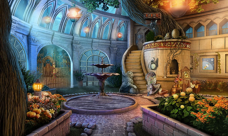 EMPTY fOUNTAIN, EMPTY, GAME, HIDDEN, OBJECT, FOUNTAINE, HD wallpaper ...