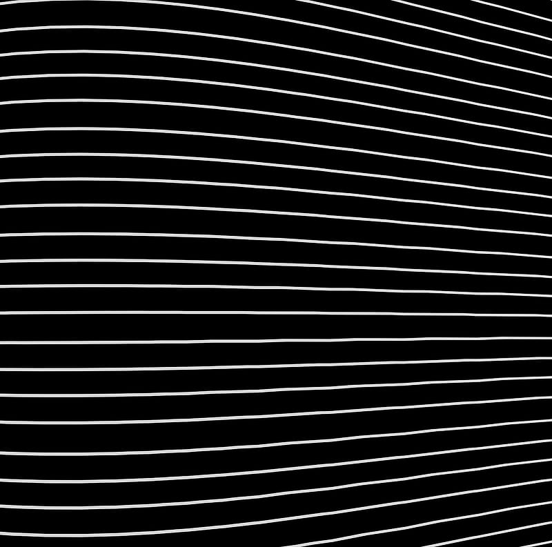 White lines, black, blackandwhite, curvy, desenho, line, simple, HD wallpaper