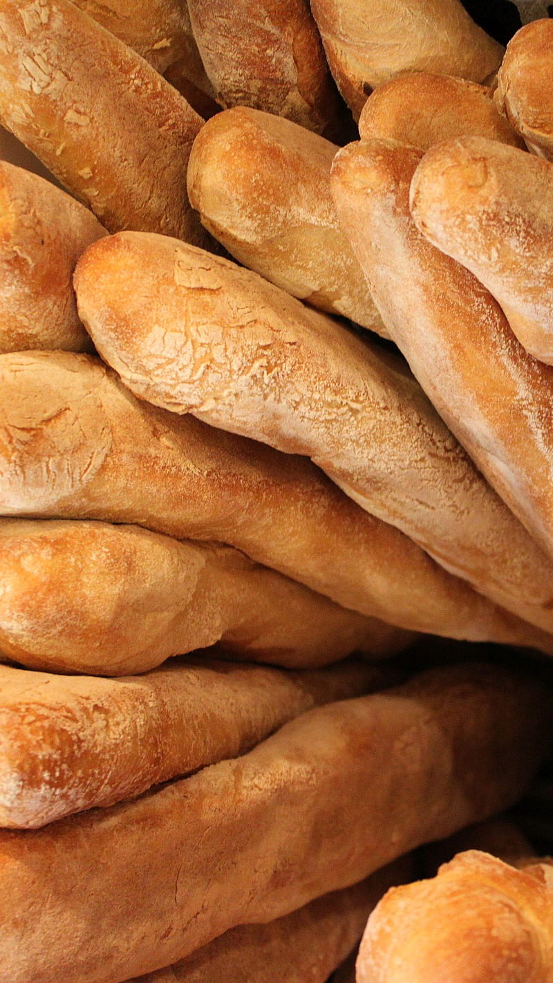 Bread 1, baguettes, crusty bread, french, HD phone wallpaper