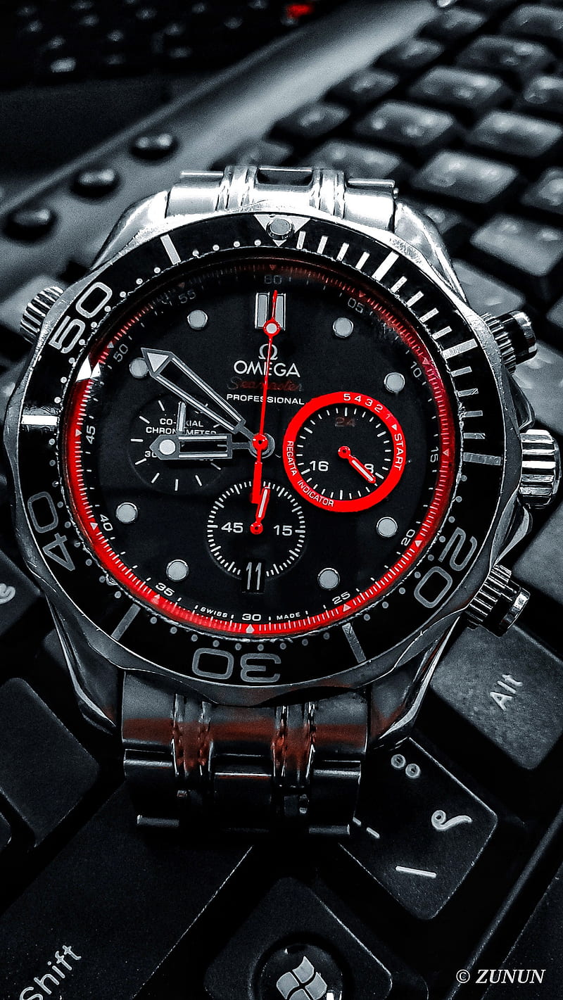 Omega Seamaster Black And Red Clocks Speedmaster Watch Watches Hd Mobile Wallpaper Peakpx