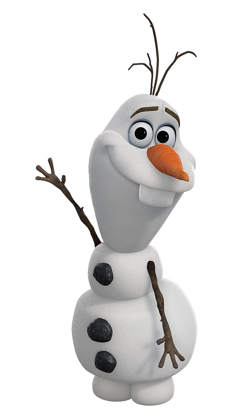 snowman olaf, cartoon, frozen, snow, winter, HD phone wallpaper