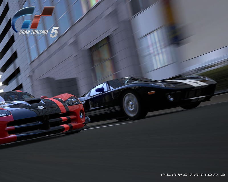 Chellenge, red, race, chasing, gran turismo, racing, booster, video game, game, black, carros, speed, road, street, fast, HD wallpaper